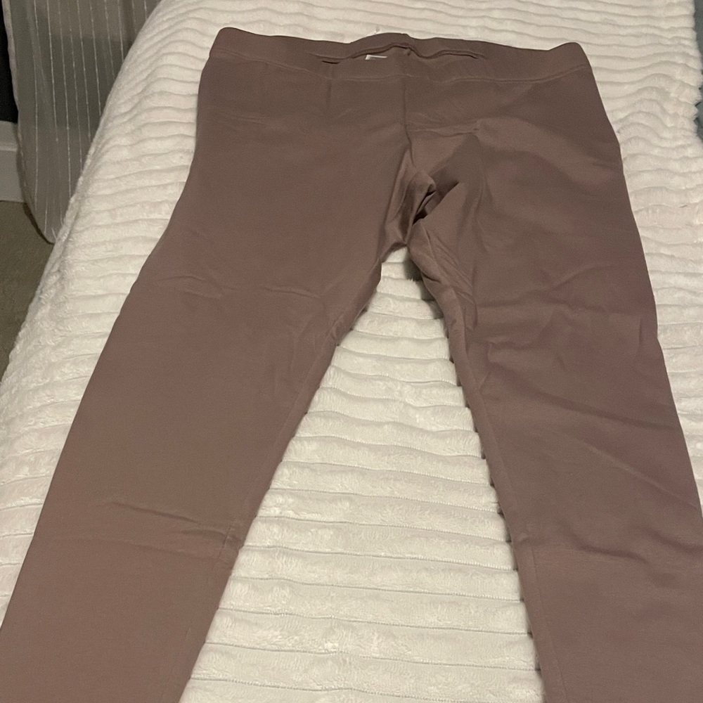 NWT Old Navy women’s fleece lined earthy Mauve leggings size XL